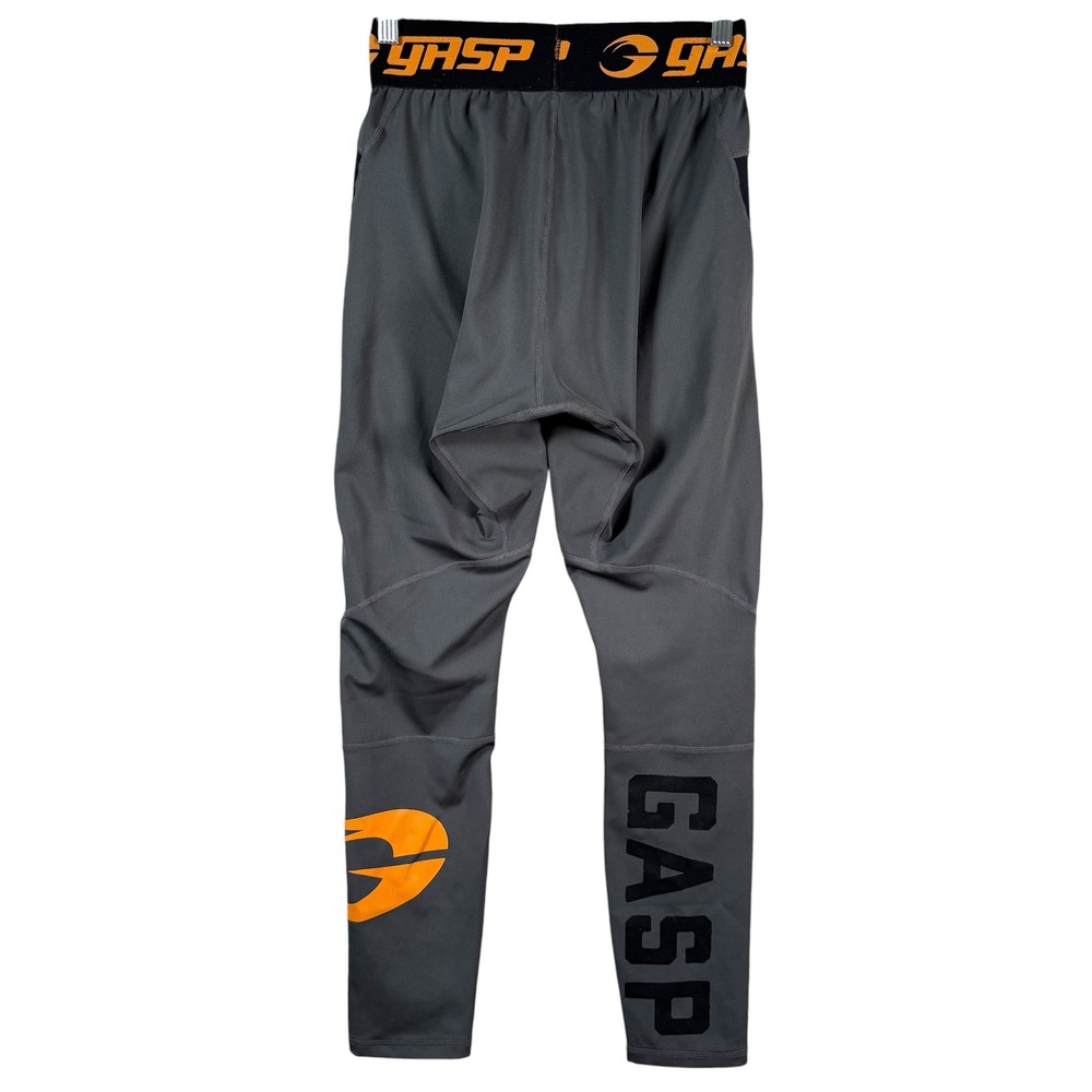 GASP Inc. Iron Tights Pants Mens Large Gray Compression Gym Training Lifting